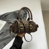 KYLETHOMASW  -  Small PU Leather Shoulder Bags for Women Luxury Designer Trend New Crossbody Bag Females Short Handle Handbags