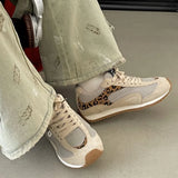 KYLETHOMASW  -  Women's Running Shoes 2025 New Mesh Breathable Casual Sneakers Lace Up Anti-Slip Retro Sports Shoes Versatile Low Top Sneakers