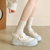 KYLETHOMASW  -  Tenis Feminino Jane Women's Shoes Spring New Popular Canvas Shoes Versatile Breathable Thick Sole with Skirt White Shoes
