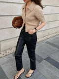 KYLETHOMASW  -  Retro Square Toe Clip Toe Sandals Kitten Heel Back Strap Brown Solid Concise French Style Sexy Fashion Women Shoes Summer Casual