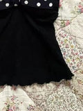 KYLETHOMASW  -  Summer New French Sweet Camis Girl Kawaii Slim Backless Fashion Casual Suspender Top Harajuku Casual Sleeveless Halter Tops