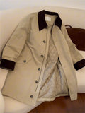 KYLETHOMASW  -  Autumn Winter New Women Korean Small Fragrance Cotton Clothing High-end Cotton Jacket With Cotton Clip Design Loose Jacket