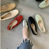 KYLETHOMASW  -  Fashion Butterfly-Knot Ladies Flat Mary Jane Women's Shoes Female Slides PU Footwear Luxury Ballet Flats Dance Shoes For Woman