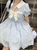 KYLETHOMASW  -  Japanese College Style Sweet Lolita Dress Women Harajuku JK Lovely Bow Blue Bud Fairy Dresses New Fashion Y2k Kawaii Chic Outfit