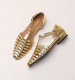 KYLETHOMASW  -  Flat Sandals Women's French Retro Roman Sandals Women's Summer Outer Wear Flat-soled Bag Head Hollow Woven Pig Cage Shoes Women