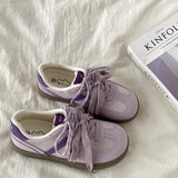 KYLETHOMASW  -  New Ballet Style Bowling Shoes French Bow Tie Mary Janes Heightening Thin Heel Women's Single Shoes Casual Low Cut PU Leather