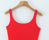 KYLETHOMASW  -  Pretty Girl O Neck Sleeveless Bow Bud Mini Dress Women Fit And Flare Slim Summer Dresses Red White Tank Sexy Sweet Robe