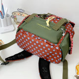KYLETHOMASW  -  Cute Large Capacity Lucky Star Backpack Korean Style Multi-pocket Drawstring Schoolbag Y2K Nylon Hiking Camping Bag Students