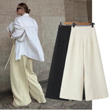 KYLETHOMASW  -  New Arrival Ins Fashion Blogger Retro High Waisted Wide Leg Pants Women Casual Trousers Fashion Ladies Clothes
