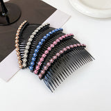 Kylethomasw Handmade Hair Combs Clips Tooth Plastic Hairpin Women Side Twist Comb French Floral Pearl Hairpin Girls Hair Accessories