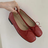 KYLETHOMASW  -  New Spring Fashion Butterfly-Knot Women Ballet Flats Shoes Shallow Female Soft Footwear Dress Ladies Flats Slip On Shoes