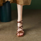 KYLETHOMASW  -  Retro Roman Sandals Women's Hot Sale Of The Season Summer New Design Thick Heel Small Audience One-Strap High Heels Sandals W...
