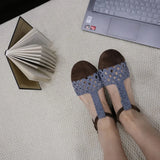 KYLETHOMASW  -  French-style woven head cover breathable sandals for women, 2025 summer new style, casual soft-soled Roman sandals