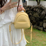 KYLETHOMASW  -  Soft pu leather women backpack small Casual Travel ladies backpack Fashion female School bag for girls bagpack mochila Daypack