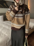 KYLETHOMASW  -  Sweet Women Sweaters Retro Knitted New Slim Pullovers Fashion 2025 Casual OL Daily Office Lady Winter Gentle