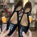 KYLETHOMASW  -  Designer High Heels Sandals Pointed Toe Heeled Woman Shoes Trend Summer New Chunky Pumps Shallow Buckle Chaussures Femme