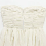 KYLETHOMASW  -  women's flared skirt strapless dress with backless decoration for spring and summer new women's clothing