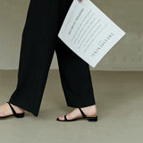 KYLETHOMASW  -  Summer 2025 square-toe flat sandals for ladies - versatile slip-on casual slippers