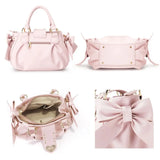 KYLETHOMASW  -  Bow Pink Hand Harajuku Bag Fashi Purse Women Japanese Style Soft Casual Crossbody Ladies Sweet Cute Large Capacity Shoulder Bags
