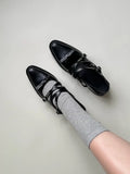 KYLETHOMASW  -  Roman Style Pointed Toe Ladies Shoes 2025 Fashion Mid Heels Rivet Women Single Shoes Elegant Versatile Casual Women Shoes