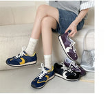 KYLETHOMASW  -  Designer Forest System Round Toe Sneakers Women 2025 Trendy Mix Color Flat Shoes New Retro Sports Shoes Casual Soft Sneakers