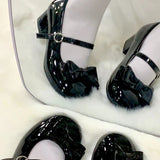 KYLETHOMASW  -  Women's High Heel Shoes New Elegant Party Shoes for Women Princess Fashion Lolita Causal Ladies Mary Jane Shoes Glossy PU