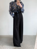 KYLETHOMASW  -  Drop Feeling Wide Leg Suit Pants Women Spring New High Waist Slimming Versatile Straight Leg Casual Long Trousers