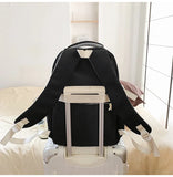 KYLETHOMASW  -  Cat Print Transparent Mochilas Mujer Sweet Large Capacity Mochila Fresh Sweet Bag New Teenage Girls Backpack Bags for Woman