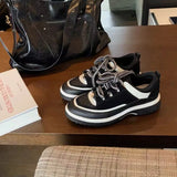KYLETHOMASW  -  Platform Panda Color Block Plus Fleece All-match Sneakers Casual Board Shoes