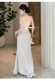 KYLETHOMASW  -  Fashion Women Evening Gown Fake 2-Piece Lace Sexy Chest Wrapped Bodycon Maxi Long Dress Elegant Lady Holiday Party Robe Vestidos