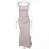 KYLETHOMASW  -  American Spice Girl Dress Temperament Dress Skinny New Sequins Sexy Pure Fish Tail Slim Suspender Dress