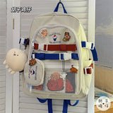 KYLETHOMASW  -  Japanese Harajuku antique girl bag female Korean all-match chic large-capacity backpack high school students backpacks
