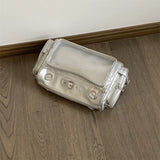 KYLETHOMASW  -  Trendy Transparent  Ita Bags All Match Kawaii Cute Solid Shoulder Handbags Fashion New Sweet Y2k Aesthetic Underarm Bag Japanese