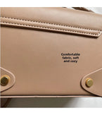 KYLETHOMASW  -  Ladies Fashionable PU Leather Square Box Bag Urban Simple Style Shoulder Crossbody Bag Daily Match Soft Hardness Zipper Opening