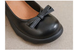 KYLETHOMASW  -  New Style Women Pumps Mary Janes Shoes Fashion Elegant Chunky Platform High Heels Women Shoes Bow Ankle Buckle Party Shoes