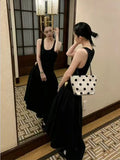 KYLETHOMASW  -  Korean Ins Polka Dot Summer Casual Linen Bag 2026 New Versatile Commuting Shoulder Underarm Bags