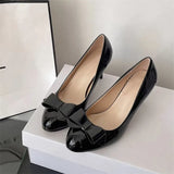 KYLETHOMASW  -  Designer Spring Thin High Heel Women Mary Jane Shoes Butterfly-knot Slip On Shoes Ladies Elegant Stripper Party Dress Pumps