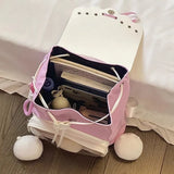 KYLETHOMASW  -  Bow Transparent Mochila Student Ita Bag Large Capaci Mochilas Mujer Sweet Cool Girls Backpack Student Bags for Woman Bolsas