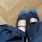 KYLETHOMASW  -  Polka Dot Ballet Flats Spring New Versatile Flat Soft Sole Shallow French Bow Single Shoes for Women