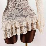 KYLETHOMASW  -  Summer New Lace Dress Women's Hollow Hip Skirt