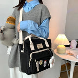 KYLETHOMASW  -  Kawaii Backpack Women Back Pack Cute Mochila Japanese High School Girls Backpack School Bags for Teenage Girls Multi Pockets Sac