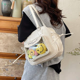 KYLETHOMASW  -  Cute Cartoon Pattern Ita Bag Casual Shoulder Bags for Woman Preppy Style Bolsos De Mujer Large Capacity Sac Femme Trendy Bolso