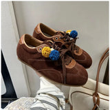 KYLETHOMASW  -  New Retro Women Shoes Luxury Genuine Leather Casual Sneakers for Woman Classic Moral Training Shoes Designer Shoes Zapatos Mujer
