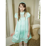KYLETHOMASW  -  Summer New Doll Collar Angel Embroidered Puffy Dress Female Slim and Comfortable