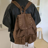 KYLETHOMASW  -  New Women Vintage Casual Backpack Y2k Aesthetic All Match Streetwear Schoolbags Japanese Luxury Design Simple Ins Backpacks