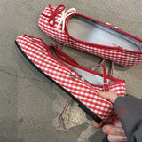 KYLETHOMASW  -  Bow Color Blocking Mary Jane Shoes Square Head Soft Bottom Fashion Dress Footwears Shallow Mouth Single Casual Belt Buckle Pumps