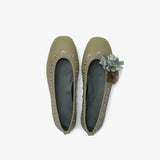 KYLETHOMASW  -  Exclusive design round-head rivet low-cut single shoe for women, new style, casual flat ballet shoes