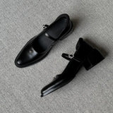 KYLETHOMASW  -  Classic Women's Mary Jane Shoes Exquisite Soft Leather High Heels for Woman French Casual Shoes Designer Shoes Zapatos De Mujer