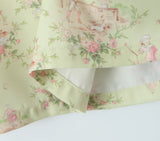 KYLETHOMASW  -  French Style Floral Print Sling Dress Women Sexy Slit Holiday Summer Dresses Elegant Lady Prairie Chic Party Robe Midi Vestidos