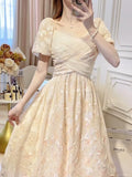 KYLETHOMASW  -  2025 Summer New Palace French Romantic Elegance First Love Fairy Dresses Goddess Gentle Princess Beautiful Vestido
